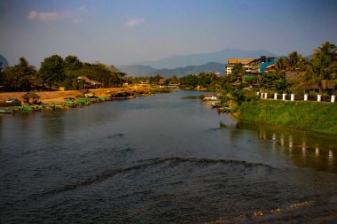 Nansong Nehri 'nin manzarası, Laos