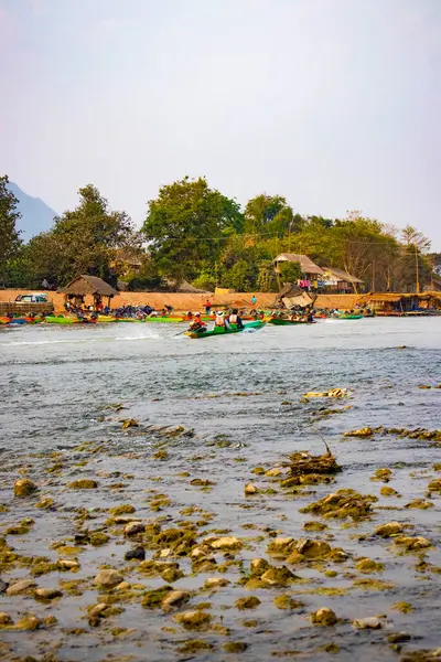 Nansong River Vang Vieng Laos — Stock Photo, Image