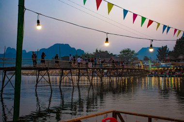 Nansong Nehri 'nin manzarası, Laos