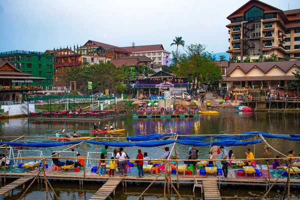 Nansong Fluss Vang Vieng Laos — Stockfoto