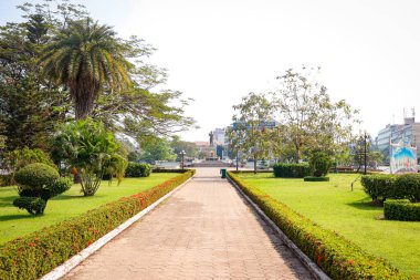 Vientiane, Laos 'taki şehir parkı 