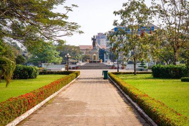Vientiane, Laos 'taki şehir parkı 