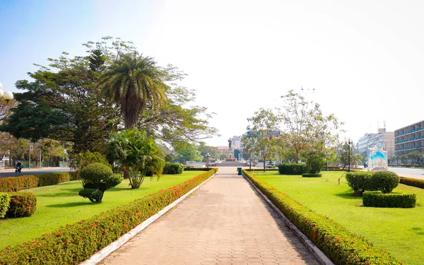 Stadspark Vientiane Laos — Stockfoto