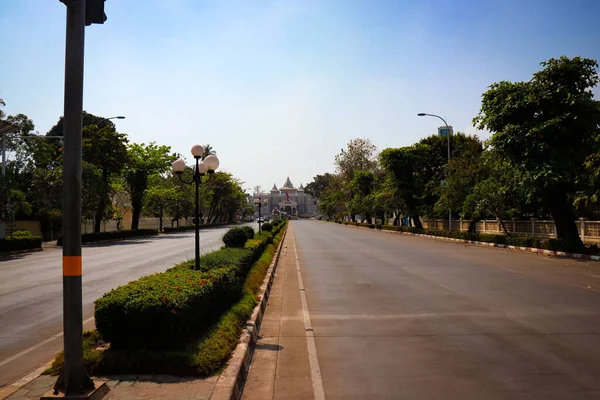 Vientiane City Siang Hari Laos — Stok Foto