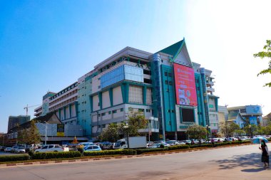 Gündüz şehir manzarası, Vientiane, Laos 