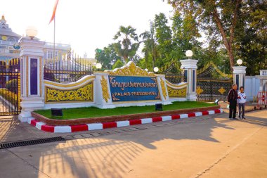 Gündüz şehir manzarası, Vientiane, Laos 