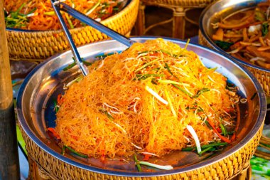 Vientiane kasabası gündüz vakti Laos 