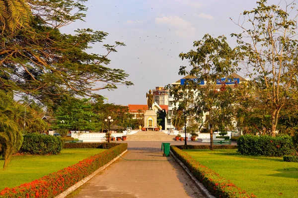 Cena Urbana Durante Dia Vientiane Laos — Fotografia de Stock