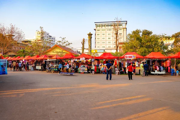 Escena Urbana Durante Día Vientiane Laos — Foto de Stock