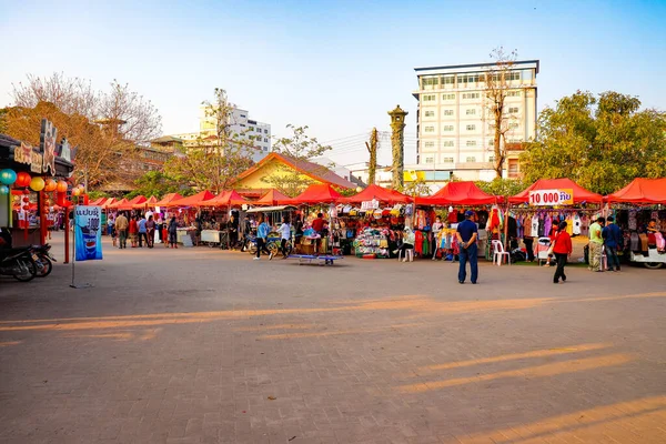 Urban Scen Dagtid Vientiane Laos — Stockfoto