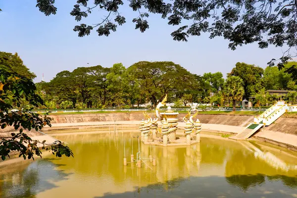 Boeddha Park Overdag Vientiane Laos — Stockfoto