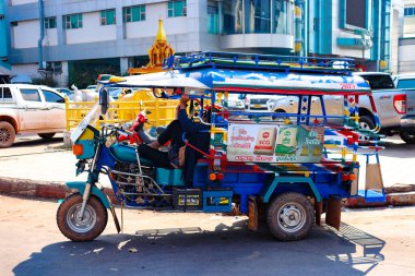 Vientiane kasabası gündüz vakti Laos 