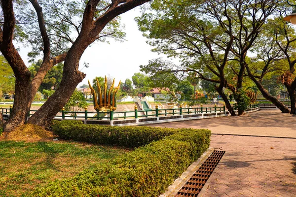 Boeddha Park Overdag Vientiane Laos — Stockfoto