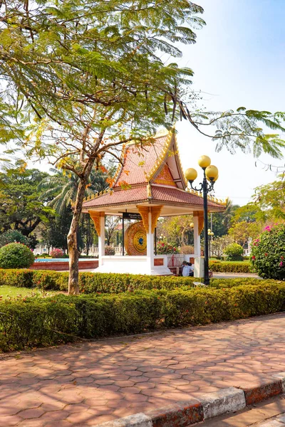 Park Buddy Dzień Vientiane Laos — Zdjęcie stockowe