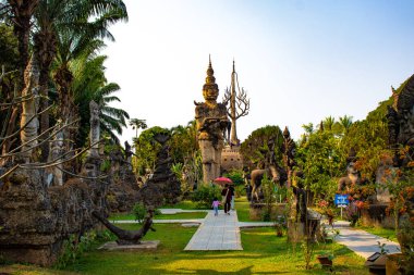 Vientiane kasabası gündüz vakti Laos 