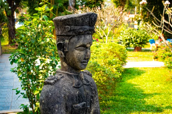 Парк Будди Старими Сховищами Тону Лаосі — стокове фото