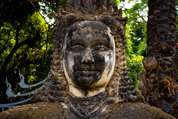 Parque Buda Com Stautes Tom Antigo Laos — Fotografia de Stock