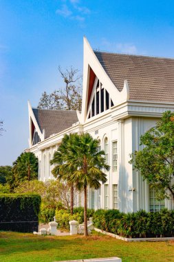 Budist tapınağındaki Asyalı eski mimari ve heykeller, Laos