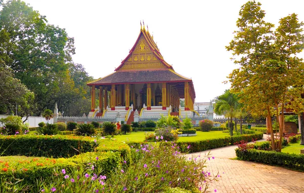 Haw Phra Kaew Budddhist Temple Thailand — стоковое фото