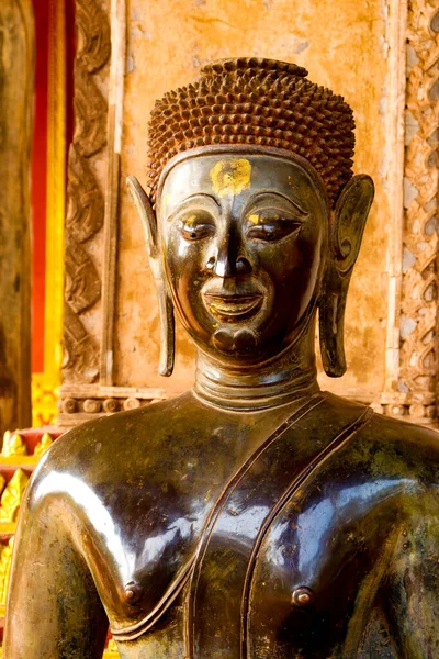 Close View Statue Buddha Haw Phra Kaew Temple Laos — Stock Photo, Image