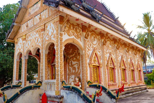Buddhist Temple Architecture Decoration Laos — Stock Photo, Image