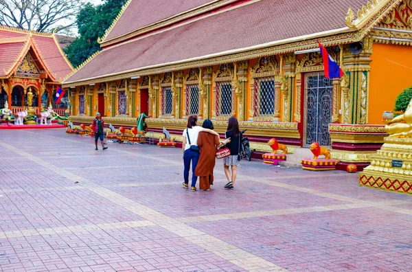 Haw Phra Kaew Budddhist Temple Thailand — стоковое фото