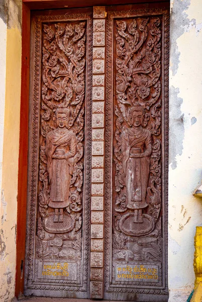 Boeddhistische Architectuur Beelden Laos — Stockfoto