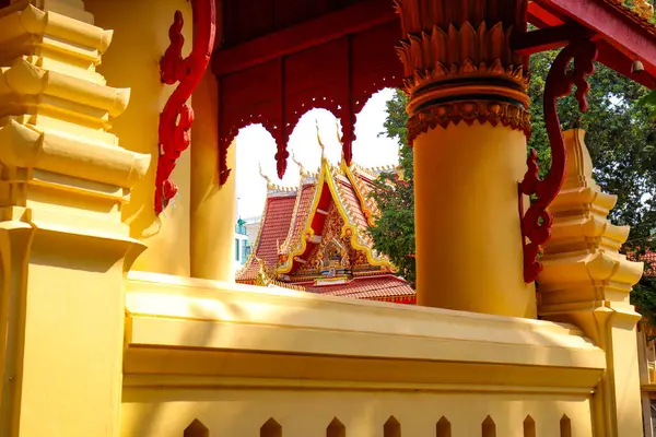 Architettura Buddista Statue Laos — Foto Stock