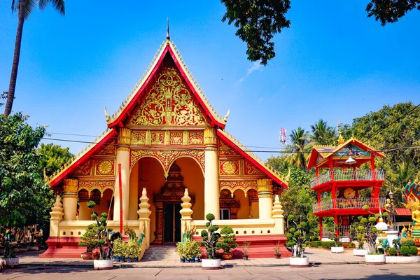 Buddhistische Architektur Und Statuen Laos — Stockfoto