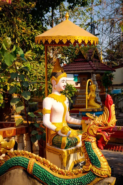 Architettura Buddista Statue Laos — Foto Stock