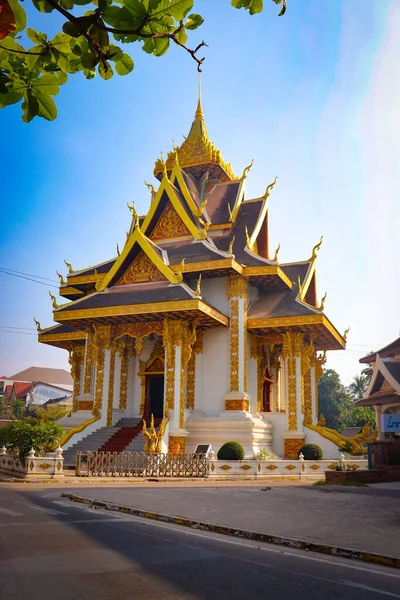 Buddhist Architecture Statues Laos — Stock Photo, Image