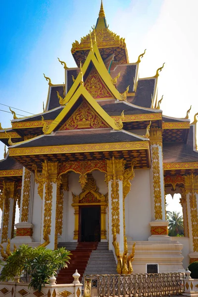 Buddhistische Architektur Und Statuen Laos — Stockfoto