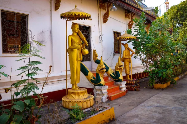 Arquitectura Estatuas Budistas Laos —  Fotos de Stock