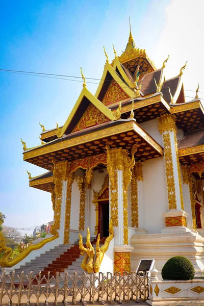 Buddhist Architecture Statues Laos — Stock Photo, Image