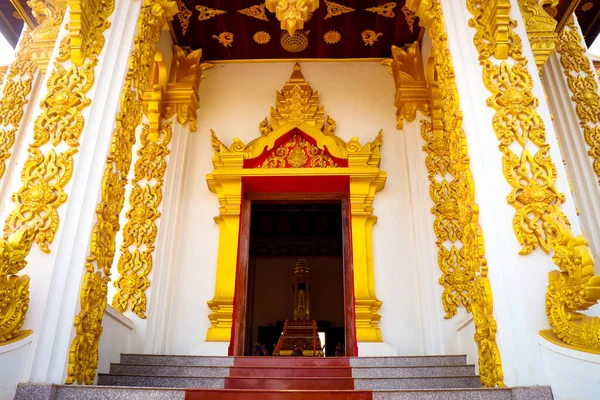 Architettura Buddista Statue Laos — Foto Stock