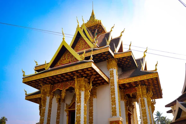 Boeddhistische Architectuur Beelden Laos — Stockfoto