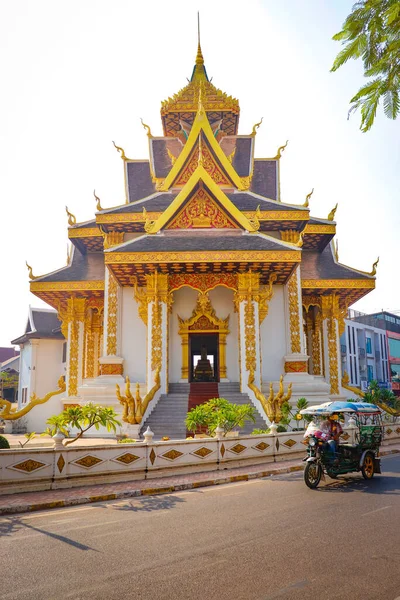 Buddhist Architecture Statues Laos — Stock Photo, Image