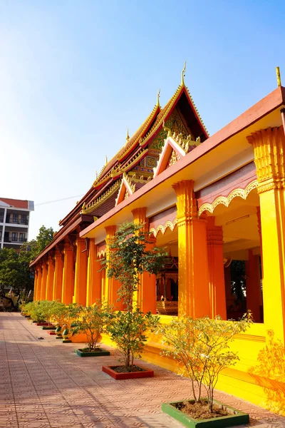 Ciudad Vientiane Templo Budista Laos — Foto de Stock