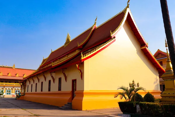 Vientiane Πόλη Buddhist Ναός Λάος — Φωτογραφία Αρχείου