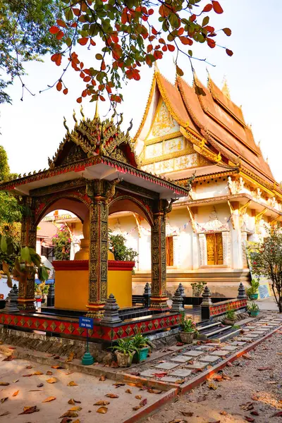 Vientiane Város Buddhista Templom Laosz — Stock Fotó