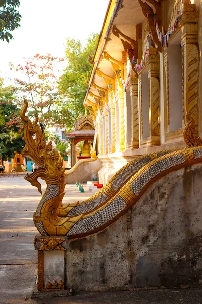 Close Decoração Budista Vientiane Laos — Fotografia de Stock