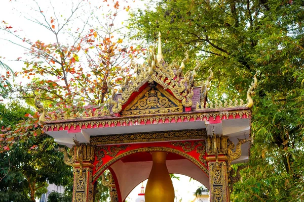 Luang Buddhist Temple Architecture Decoration Laos — Stock Photo, Image