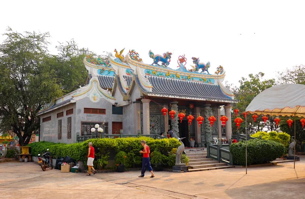 ルアンパバーン仏教寺院建築と装飾 ラオス — ストック写真