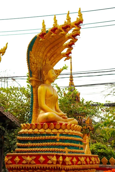 Stadt Vientiane Buddhistischer Tempel Laos — Stockfoto