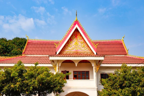 Luang Βουδιστικός Ναός Αρχιτεκτονική Και Διακόσμηση Λάος — Φωτογραφία Αρχείου