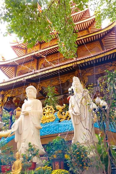 Buddhist Architecture Statues Laos — Stock Photo, Image