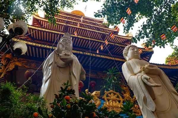 Буддийская Архитектура Статуи Лаос — стоковое фото