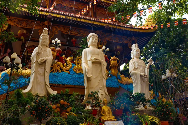 Buddhist Architecture Statues Laos — Stock Photo, Image