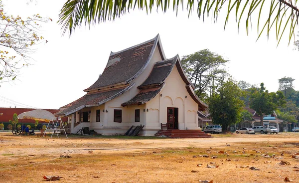 Eenvoudig Gebouw Boeddhistische Architectuur Laos — Stockfoto