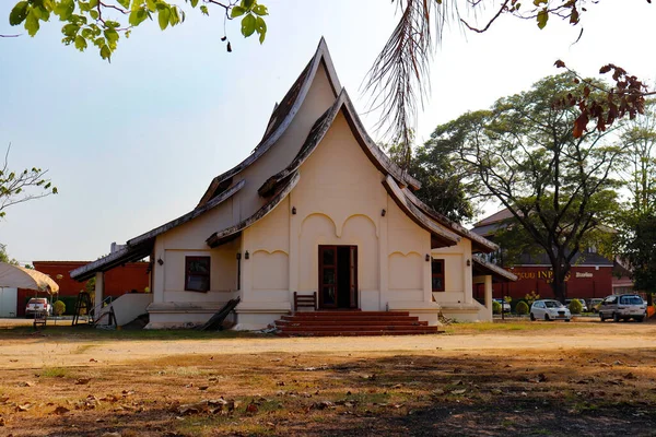 Eenvoudig Gebouw Boeddhistische Architectuur Laos — Stockfoto